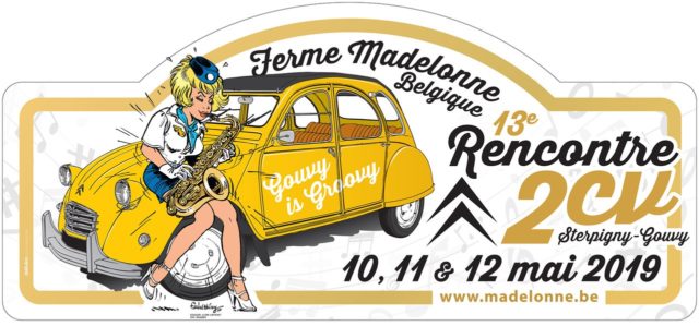 Plaque Rallye des 13e Rencontre 2CV 2019