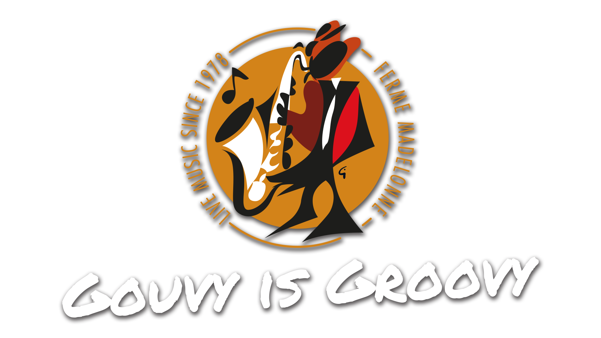 Logo de la Ferme Madelonne + slogan Gouvy is Groovy